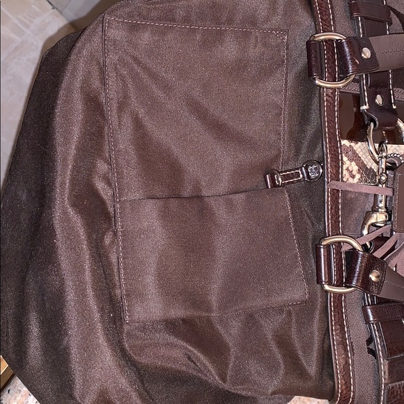 Coach Hampton Python Satchel. Serial # G06J-10264 - Picture 8 of 11